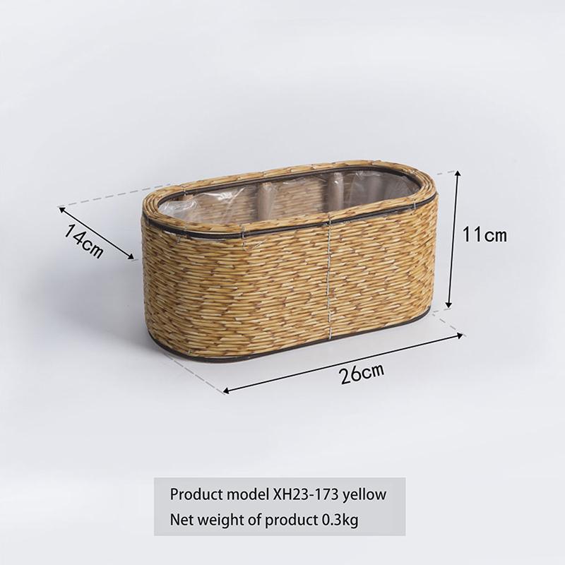 Hand Decorated Flower Pots, Indoor Rattan Plant Flower Pots, Desktop Decorations, Garden Flower Pots, And Flower Pots