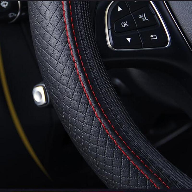 Four Seasons General Motors Steering Wheel Cover Non Slip Sweat Absorbent Fiber Leather Handle Cover Bread Off Road Pickup Sedan