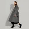 Women's Hooded Long Wool Blend Double-Faced Coat