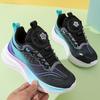 Boys Sports Shoes Lightweight Breathable Mesh Anti-Slip Rotating Buckle Student Sneakers Girls Trendy Casual Running Shoes