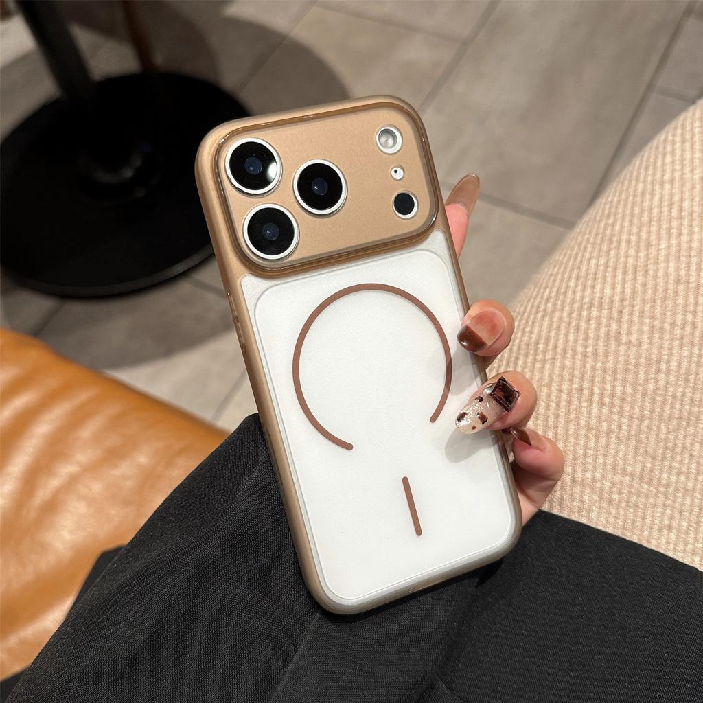 Luxury Matte Clear For Magsafe Wireless Charge Case For iPhone 17 Air 16 15 14 Plus 13 12 Pro Max Hard Ultra Thin Magnetic Cover