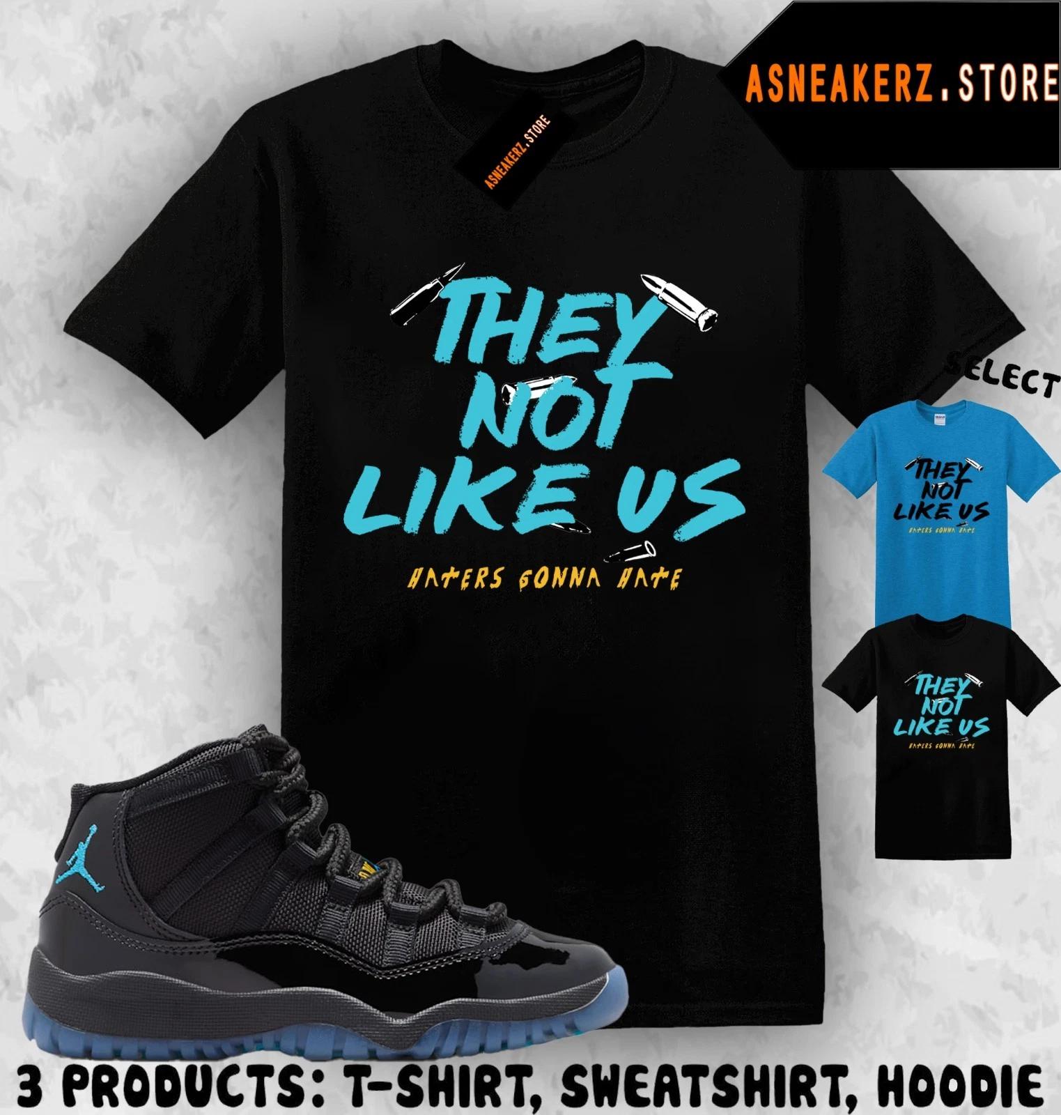 

Tee Shirt Matching AJ 11 Gamma Blue 2025 Match Sneaker They Not Like Us T shirt 3XL