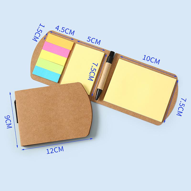 Cross-border Sticky Notes Memo Pad Set - 150 Sheets, 5 Colors, Portable and Abundant