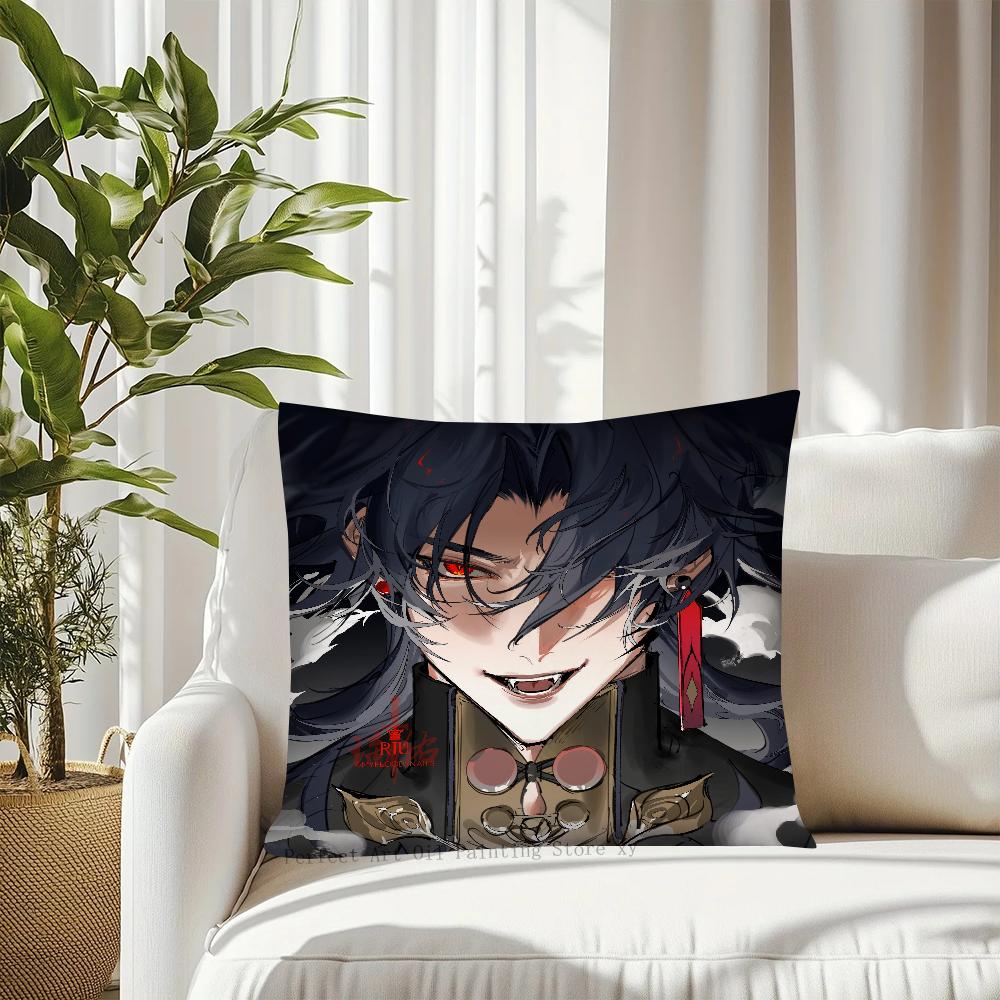 Anime Game Honkai Star Rail Blade Pillow Case Fashion Square Pillowcase Bedroom Sofa Room Ins Decoration Leisure Cushion Cover