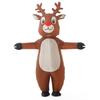 Costume gonfiabile di alce per adulto, stile gonfiabile, divertente alce di Natale, Carnevale di Natale, Festa di Halloween, Costume Cosplay Completo