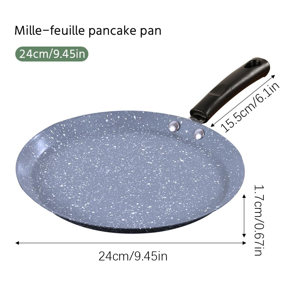 

Non stick frying pan - made of iron - can be used in an oven - easy to clean - blue, suitable for household cooking синий