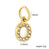 Diamond Stainless Steel Jewelry Accessories 26 Letter Pendant Pendant DIY Necklace Bracelet Accessories