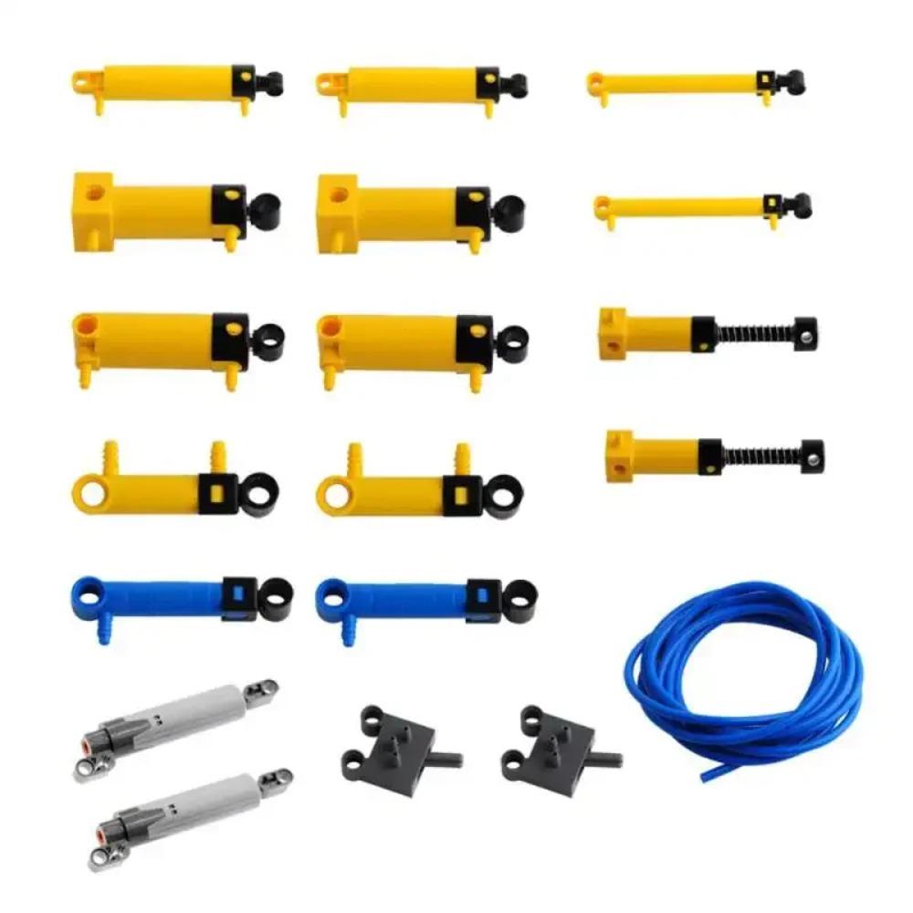 MOC Technical Hose Air Pump Tank Push Rod Putter Switch Piston Compatible With legoeds Pneumatic Parts 9641 42043 47225 61904