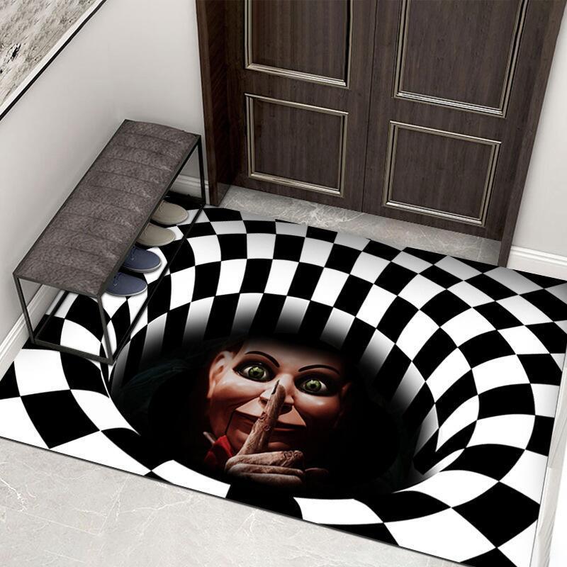 3D Optical Illusion Vortex Carpet - Bedroom & Living Room Floor Mat