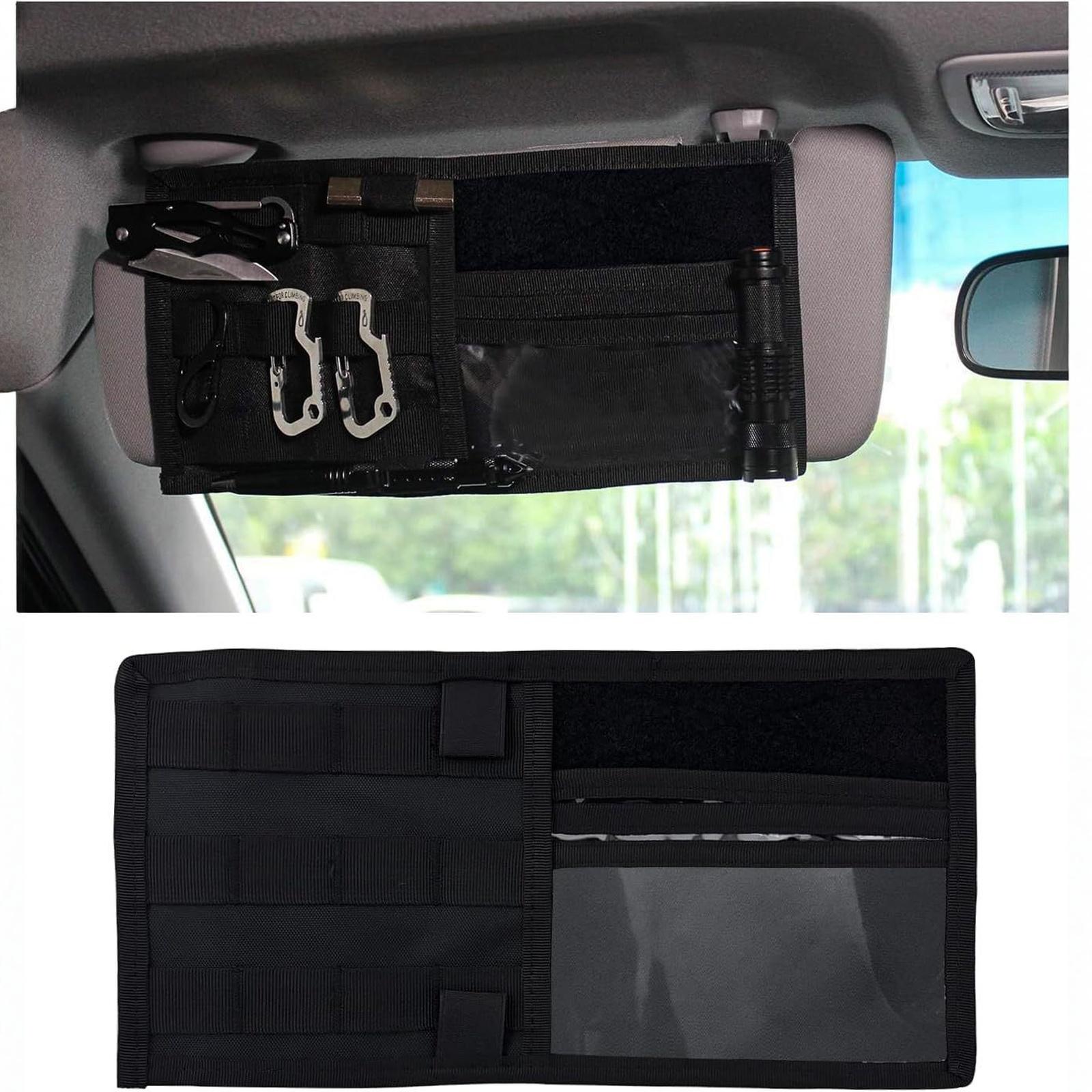 

Універсальний Органайзер-Тримач для Автомобільного Сонцезахисного Козирка, Сумка-Кишеня Molle one size чорний