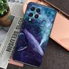 Beautiful Blue Whale Painting For Samsung Galaxy M55 M15 M13 M23 M33 M53 M30s M31s M12 M32 M52 M20 M21 M51 M34 M54 Case