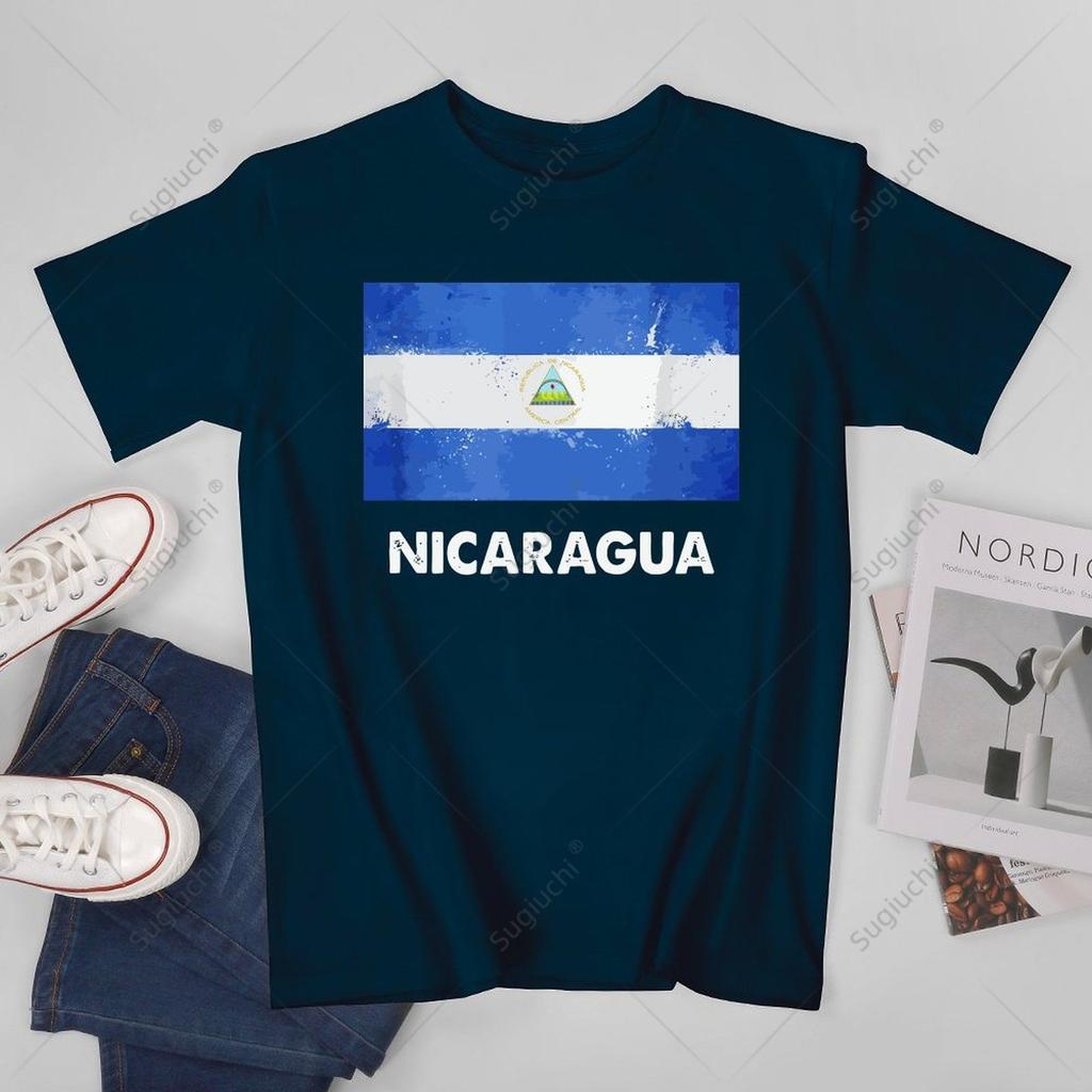 Unisex Unisex Vintage Nicaragua Flag Nicaragua Tshirt Tees T Shirts WoUnisex Boys 100 Cotton TShirt