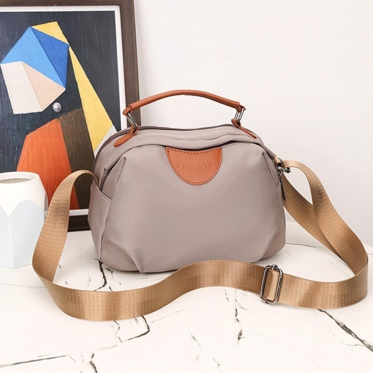 

High Quality Nylon Tote Bags Crossbody Purse Fashion Women Shoulder Messenger Bags Wear-resistant Ladies Handbag Sac one size серый