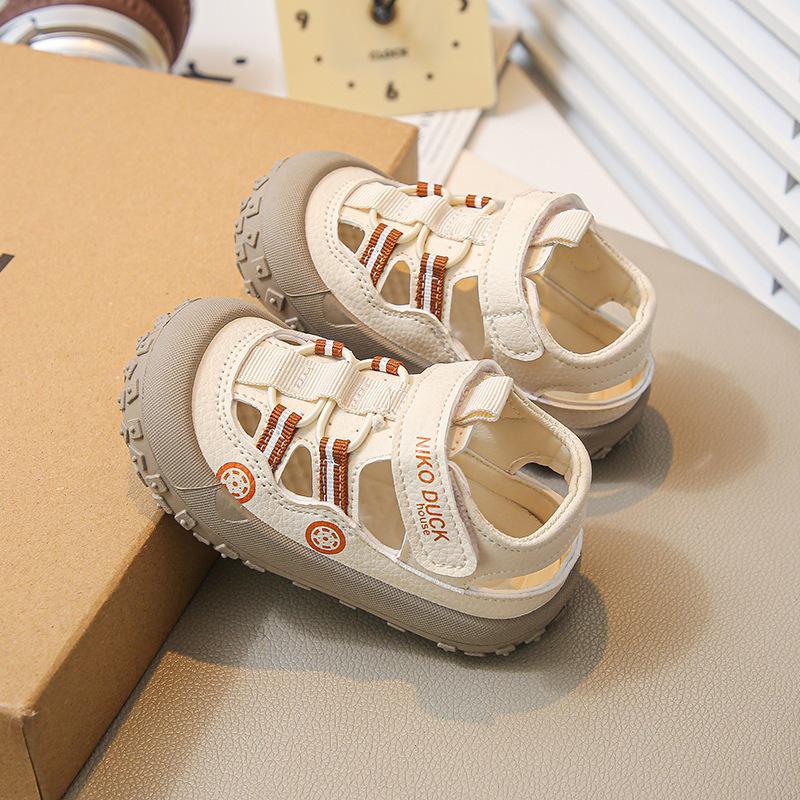 Children s Summer 2026 Closed-Toe Sport Sandals Size 19 покинуть белый