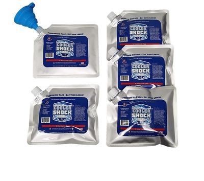 Cooler Shock Eispacks, Langlebig, Starke Kälteerhaltung, 7CSSSET (5 kleine Päckchen), Wiederverwendbar, friert schnell für 8 Stunden, hält -7,8 °C