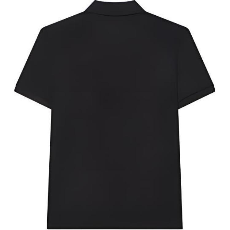 Fila Logo Comfortable Knitted Short Sleeve Polo Shirt Unisex Polo Shirts Black F11U349101F-BK