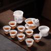 Ice Jade White Porcelain Kung Fu Tea Set