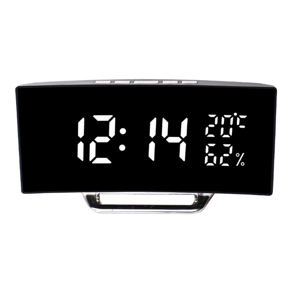 LED Alarm Clock with Temperature and Humidity Display Modern Simple Design