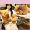 Capybara Croissant Bread Plush Toy Cartoon Animal Stuffed Doll Gift Decoration
