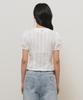 GENERALIDEA V-Neck Lace Puff Blouse [White] / Gf2Lbl529