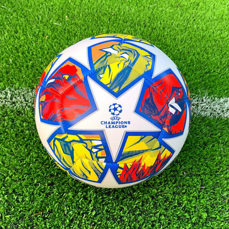 Size 5 Champion League Premier Football: Durable Training/Match Ball for Middle School Students.