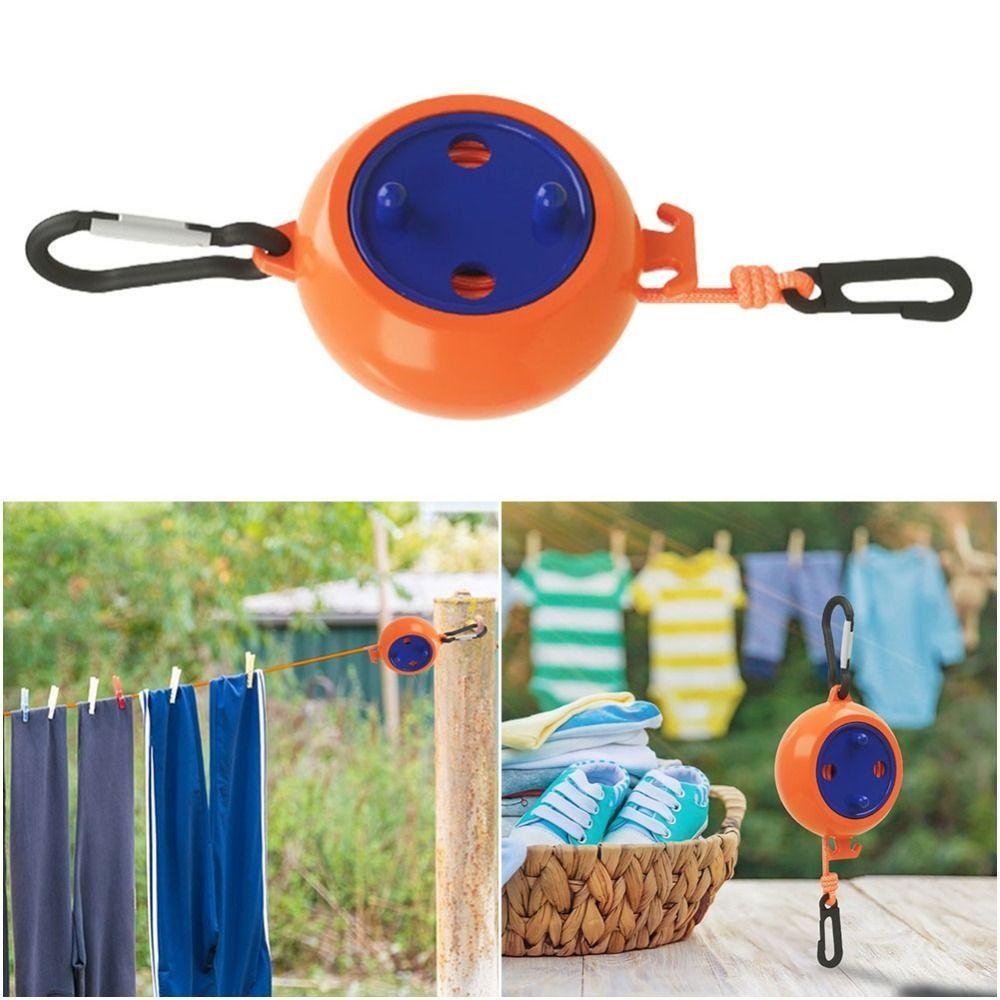10m Clothes Drying Rope Portable Travel Drying Rack Lightweight Retractable Clothesline  Camping