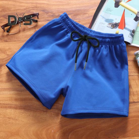 Ανδρικό σορτς για τρέξιμο ελαστικό κοντό παντελόνι γυμναστικής με κορδόνι μέσης μονόχρωμο παντελόνι για εξωτερικούς χώρους