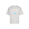Puma Letter Logo Print Loose Round Neck Short Sleeve T-Shirt Unisex Tops Grey 536087-19