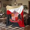 Sunderland Football Print Flannel Blanket Soft Warm Sofa Bed Throw Blanket For Home Office Bedroom