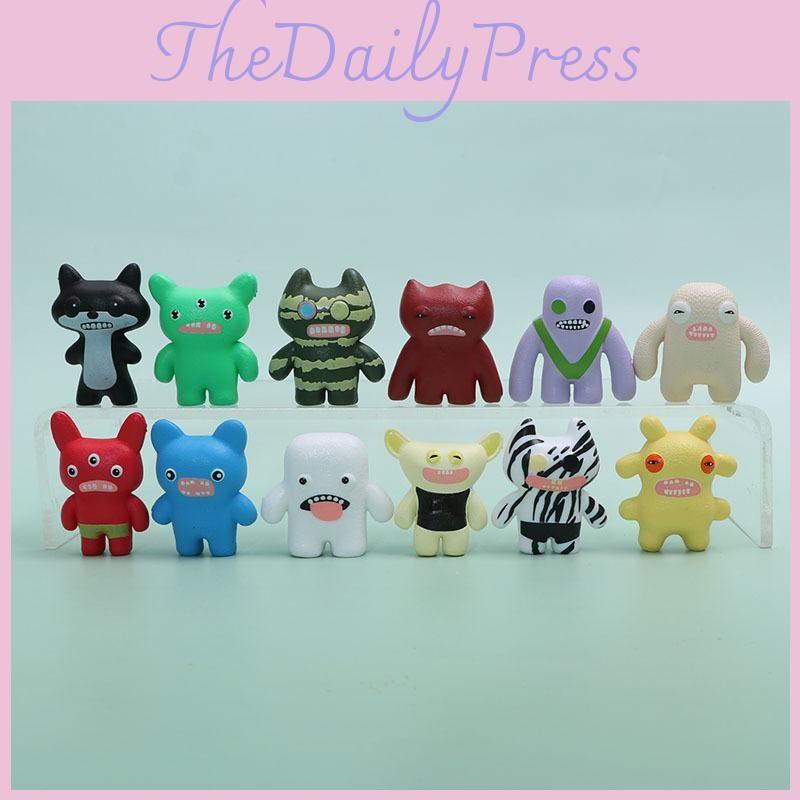 Cute Fuggler Cartoon Monster Model Desktop Ornament Set For Room Decoration