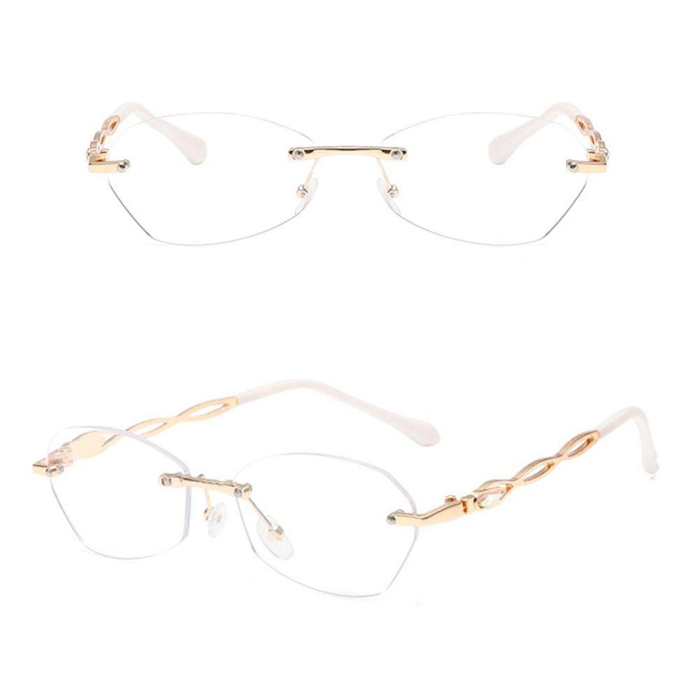 Anti-Blue Light Reading Glasses Diamond Shiny Eye Protection Men Women Elegant Comfortable Eyeglasses Vision Care Eyeglasses+4.0