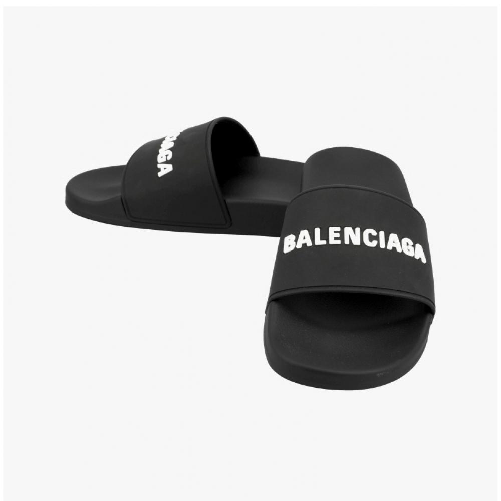 Balenciaga Logo Full Slide Sandal Slipper 565826 W1s80 1006
