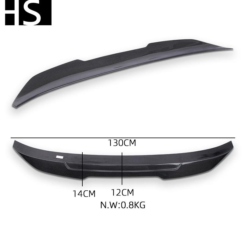PSM Style Carbon Fiber Rear Spoiler for 17-22 BMW 5 Series G30 G38/M5 F90