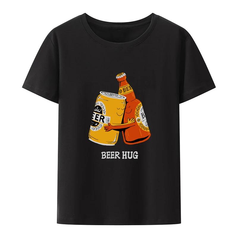 The Beers Graphic Printed Funny Tee T Shirt for Men Clothing Comfortable Breathable T-shirts Camisetas Camisa Loose Novelty Cool