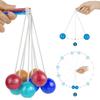 1 PCS Old Style Toy Click Clapping Ball Collision Racket Handball Pressure Relief Ball Professional Clapping Ball ZPG