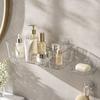 Bathroom Wall Shelf with Open Base, Adhesive Shower Storage Rack for Mounting of Bottles, Soap and Daily Use Items near Sink Side Storage