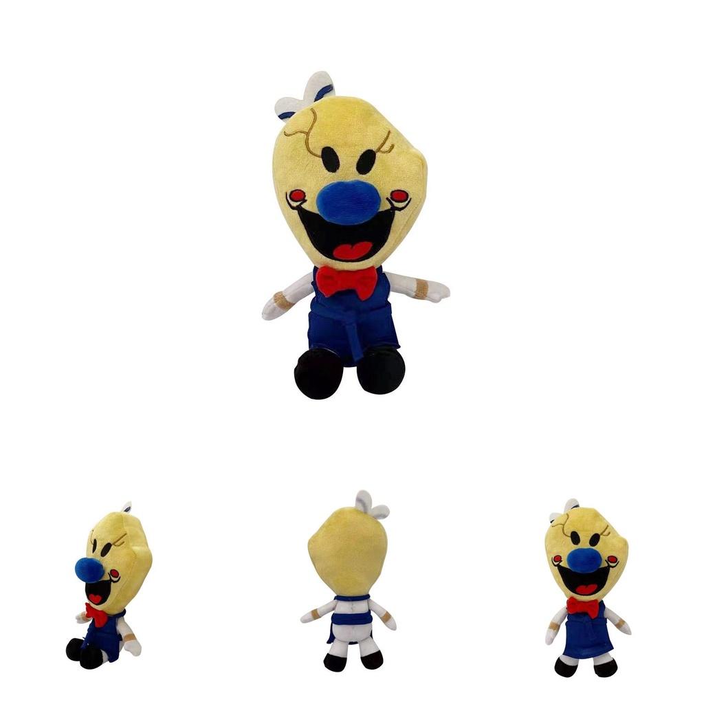 Adorable 25cm Ice Scream Rod Plush Toy Super Soft Stuffed Cartoon Horror Figure