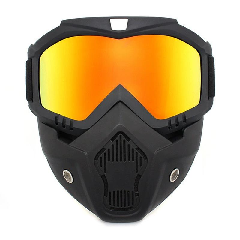 Retro Fashion Cycling Glasses: Windproof, Dustproof, Impact Resistant, Full Face Protection