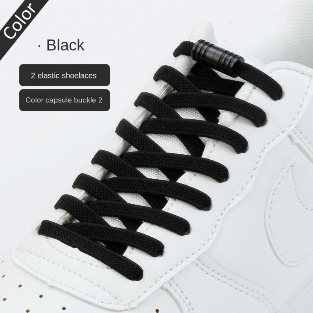 Man Women No Tie Shoelaces Semicircle Elastic Lazy Shoe Laces Shoe Accessories