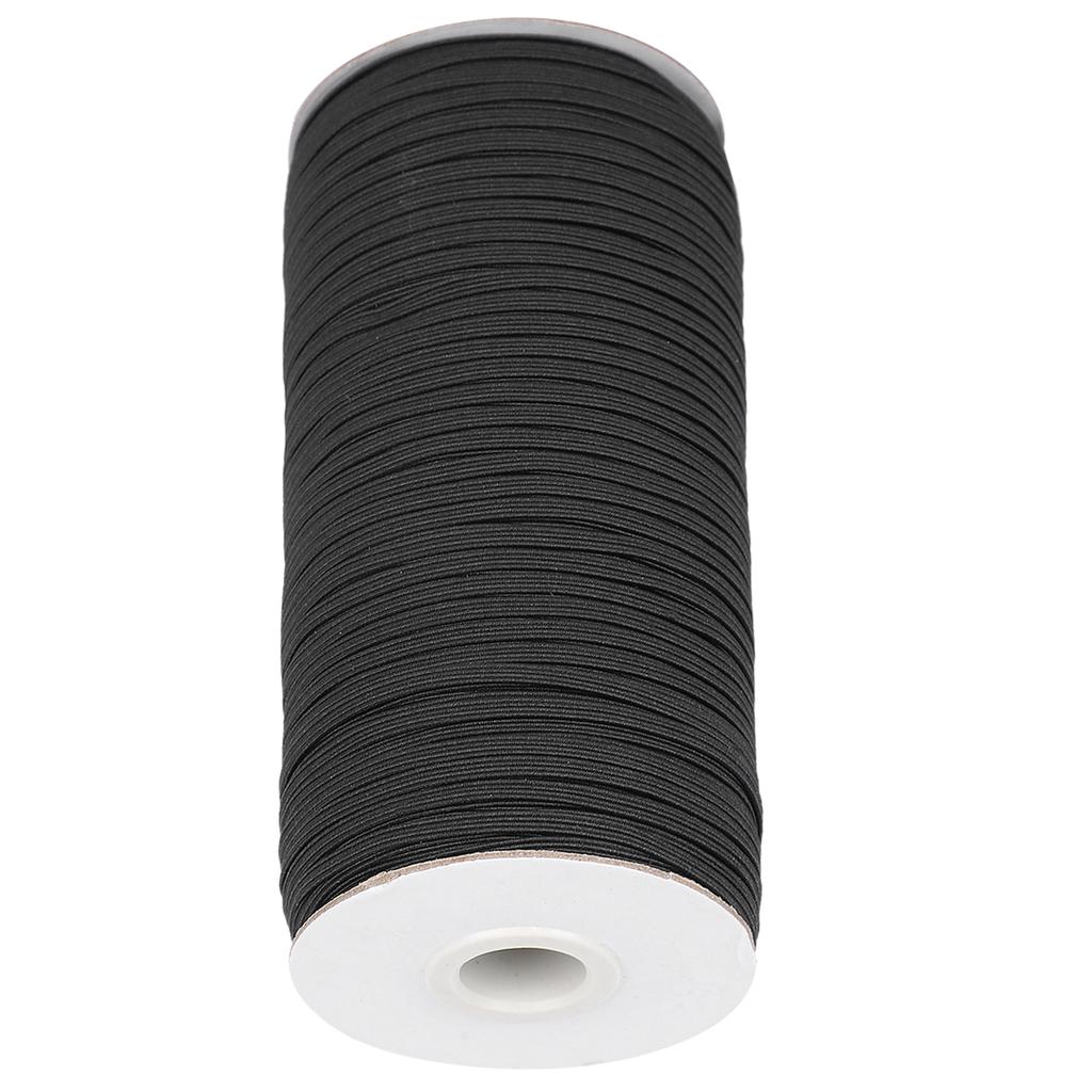 Elastic Band DIY Strap Rope High Elasticity Clothing Sewing Embroidery Supplies 180MBlack
