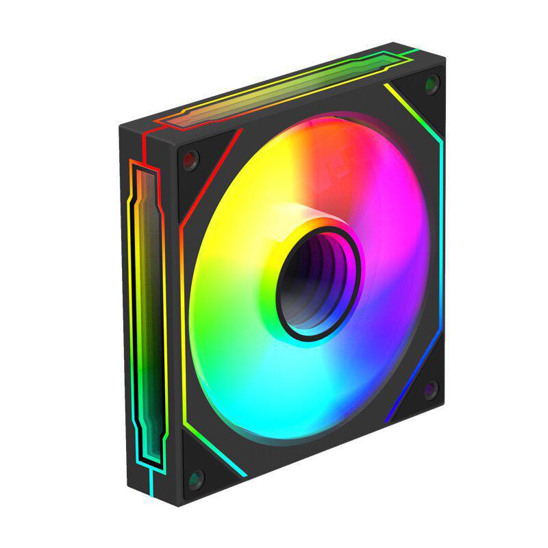 Prism 6Pro 3-Mirror ARGB Fan: 5V 3-Pin, Sync Control, Silent Operation, Colorful LED, Desktop PC Chassis