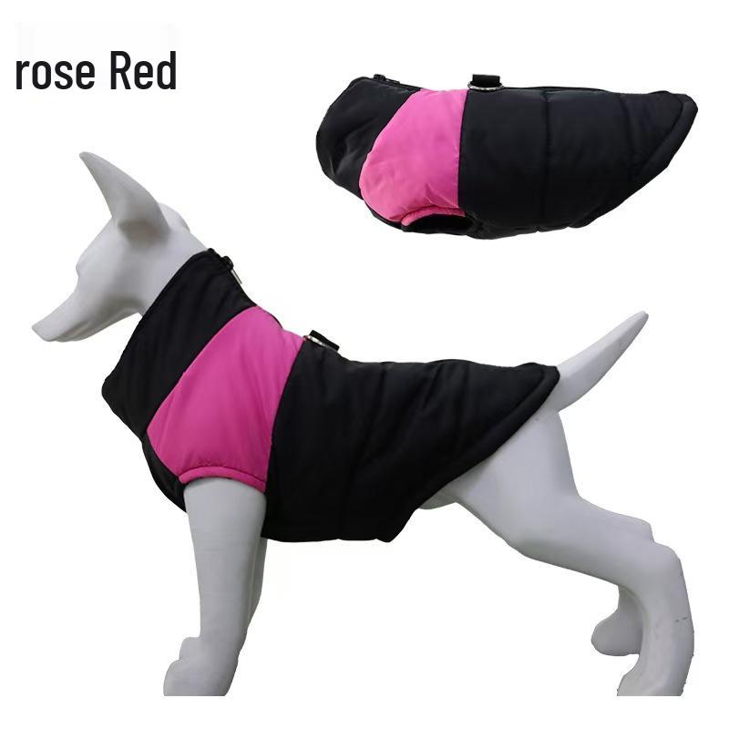 Autumn & Winter Pet Ski Suit: Thickened Windproof Cotton Vest for Dogs