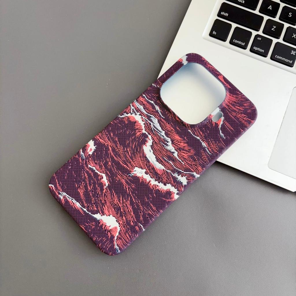 For Xiaomi 15T Pro Case For MagSafe Magnetic Wave Pattern Texture Lightweight PC Hard Cover For Mi 15T Shell Non-Slip Bumper