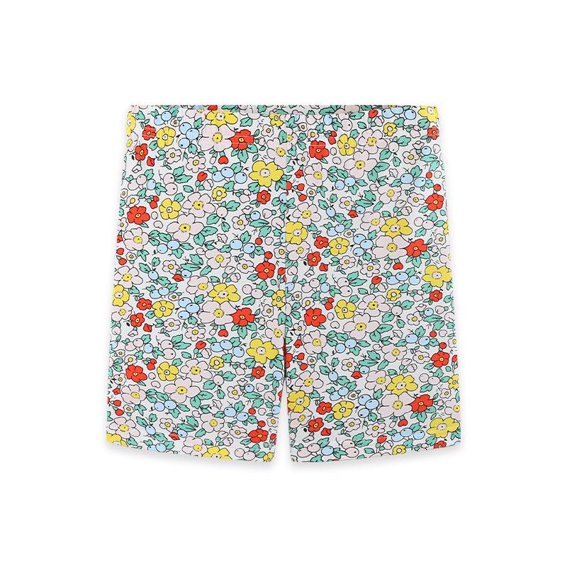 New Summer Cartoon Print Girls Breathable Leggings - Cute European & American Style Shorts 110 cm