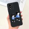 Animals Painting Phone Case For Motorola Moto E14 MotoE14 / Motorola E 14 Back Cover Panda Rabbit Cat Funda Bumper Soft Silicone