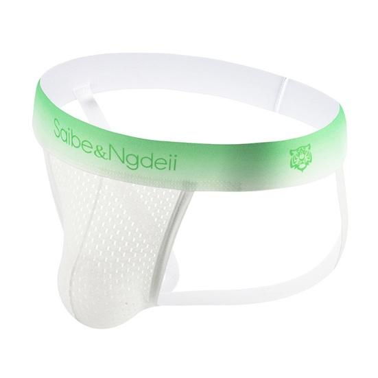 Heren String Middelhoge Taille Zachte Stof Ademend Mesh Voorkant Ergonomische Pasvorm Slipjes Kleurverloop Ontwerp Ondergoed Dagelijkse Slijtage