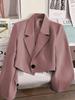 2026 Women's Slim Fit Short Blazer: Versatile High Waist Jacket for Spring & Autumn
