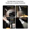Clip Magnetic Desk Lamp Touch Control 3 Modes USB Rechargeable Lamp Stepless Dimming Soft Light Night Light Reading