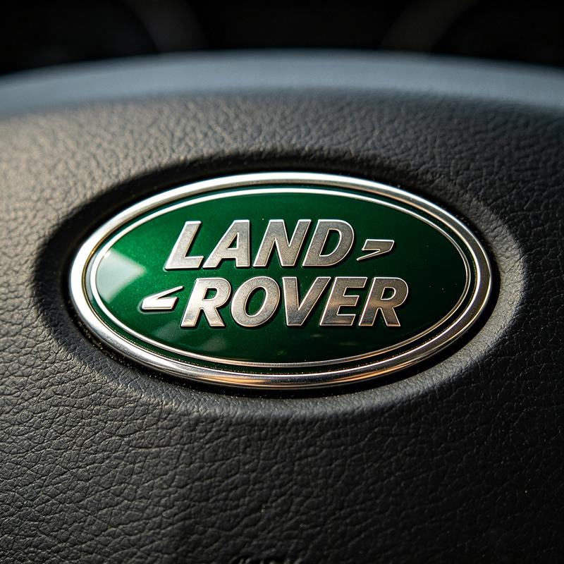 1 pz 23*43mm Adesivo Decorazione Logo Stemmi Volante Auto per Land Rover Freelander Defender Evoque Emblema Sport Rnage Rover 2 3