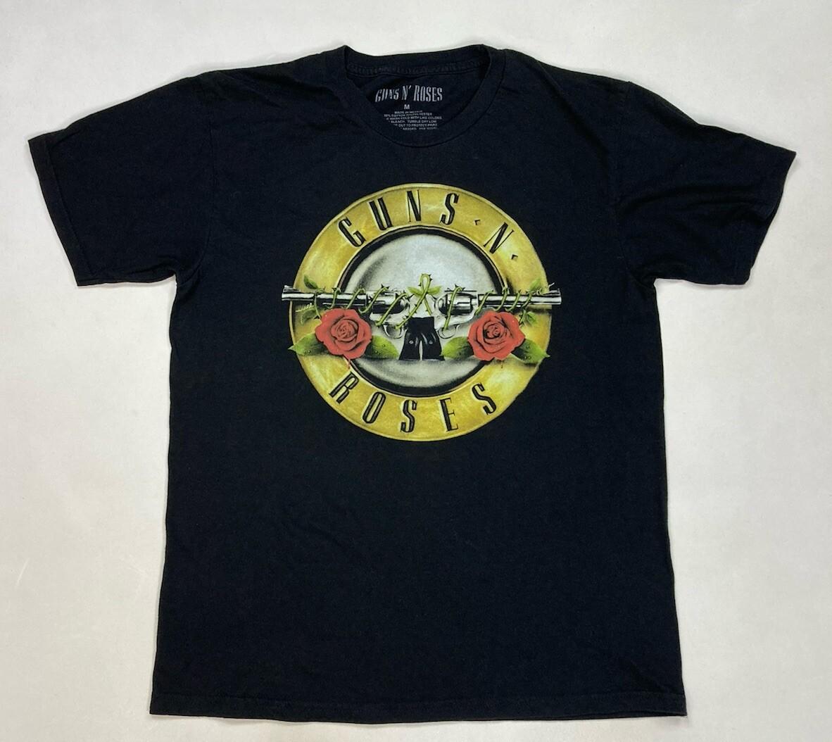 Guns N Roses Logo Graphic T-shirt Men Medium Black Short Sleeve XXXL